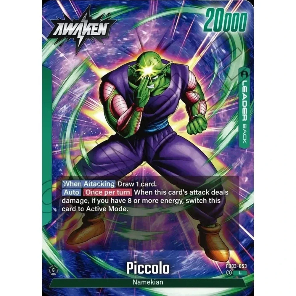 Piccolo FB03-053 Leader English Raging Roar Dragonball Fusion World Card Game NM